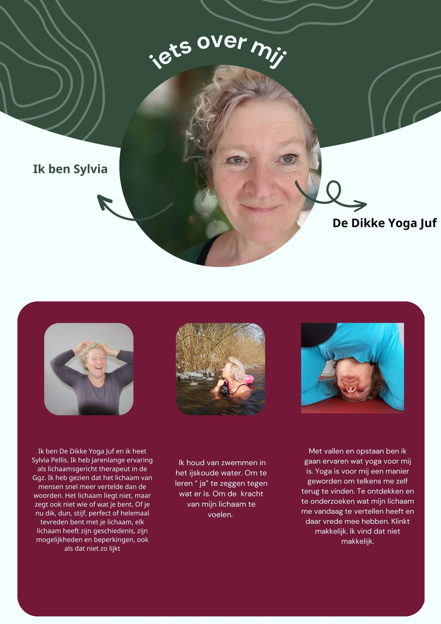 De Dikke Yogajuf, persoonlijk, koud water zwemmen